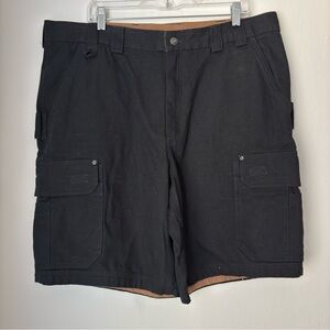 Duluth Trading Co. Fire Hose 10" Cargo Shorts in Black Men’s 40 Heavy Duty